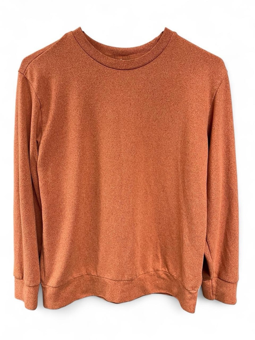 Uniqlo Orange Crewneck Long Sleeve Sweater Size Small